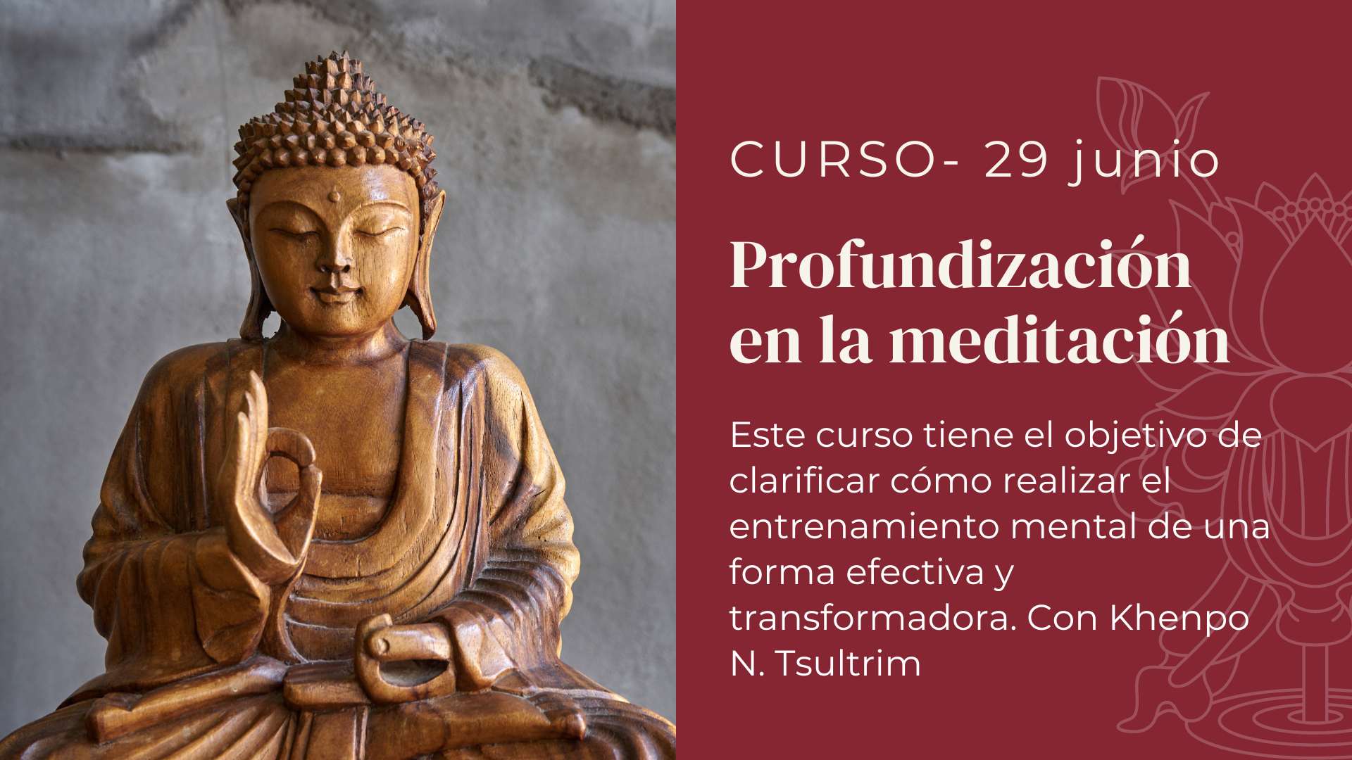 curso meditacion khenpo imagen